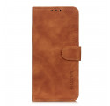 Housse Motorola Edge 20 Effet Cuir Vintage KHAZNEH