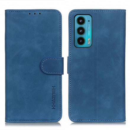 Housse Motorola Edge 20 Effet Cuir Vintage KHAZNEH Housse Motorola Edge 20 Effet Cuir Vintage KHAZNEH