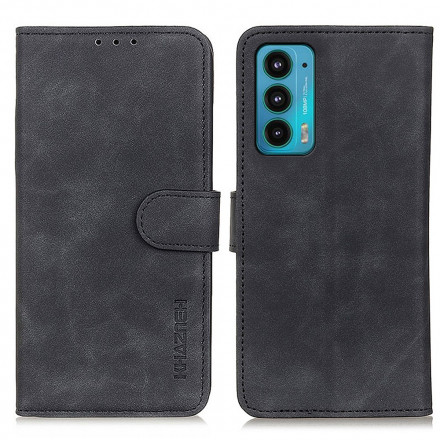 Housse Motorola Edge 20 Effet Cuir Vintage KHAZNEH Housse Motorola Edge 20 Effet Cuir Vintage KHAZNEH