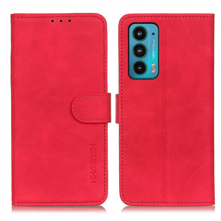 Housse Motorola Edge 20 Effet Cuir Vintage KHAZNEH Housse Motorola Edge 20 Effet Cuir Vintage KHAZNEH