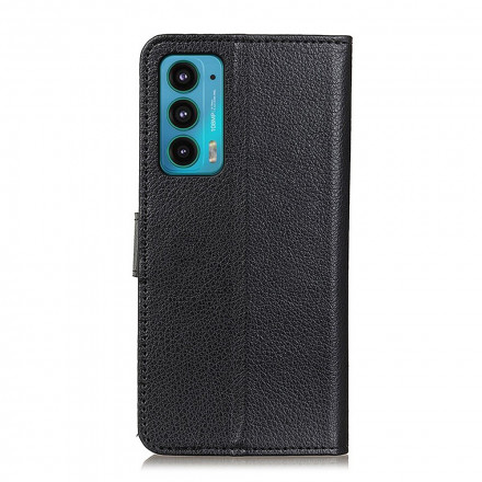 Housse Motorola Edge 20 Simili Cuir Litchi Traditionnel Housse Motorola Edge 20 Simili Cuir Litchi Traditionnel