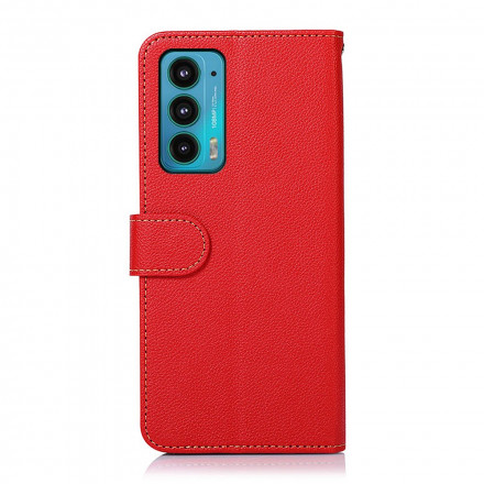 Housse Motorola Edge 20 Style Litchi RFID KHAZNEH Housse Motorola Edge 20 Style Litchi RFID KHAZNEH