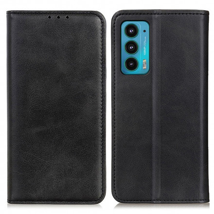 Flip Cover Motorola Edge 20 Cuir Fendu Design Flip Cover Motorola Edge 20 Cuir Fendu Design