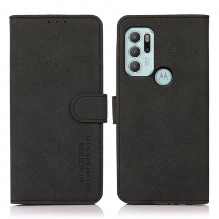 Housse Motorola G60s Effet Cuir Texturé KHAZNEH Housse Motorola G60s Effet Cuir Texturé KHAZNEH