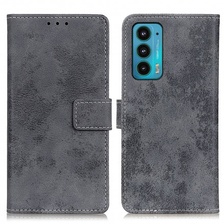 Housse Motorola Edge 20 Simili Cuir Vintage Housse Motorola Edge 20 Simili Cuir Vintage