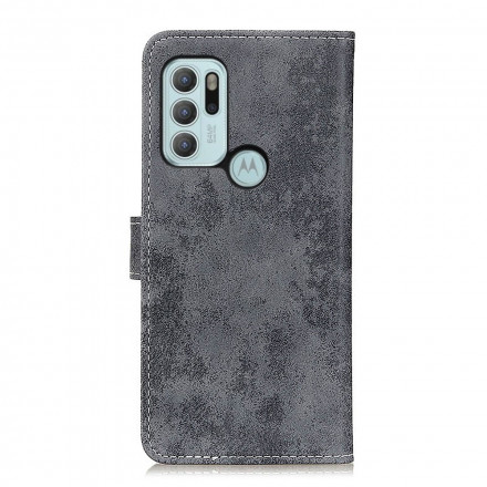 Housse Motorola G60s Simili Cuir Vintage Housse Motorola G60s Simili Cuir Vintage