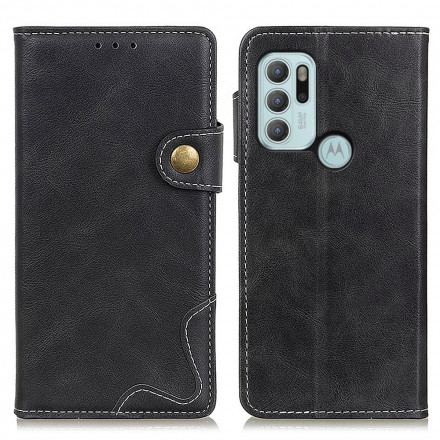 Housse Motorola G60s Artistique Bouton et Coutures Housse Motorola G60s Artistique Bouton et Coutures