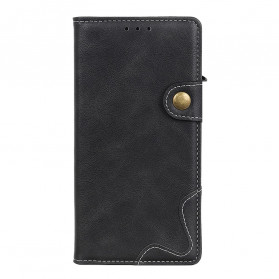 Housse Motorola G60s Artistique Bouton et Coutures