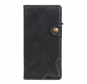 Housse Motorola G60s Artistique Bouton et Coutures