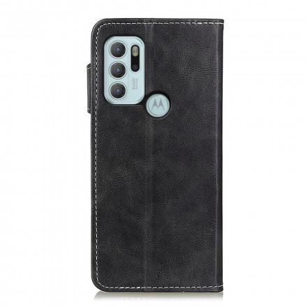 Housse Motorola G60s Artistique Bouton et Coutures Housse Motorola G60s Artistique Bouton et Coutures