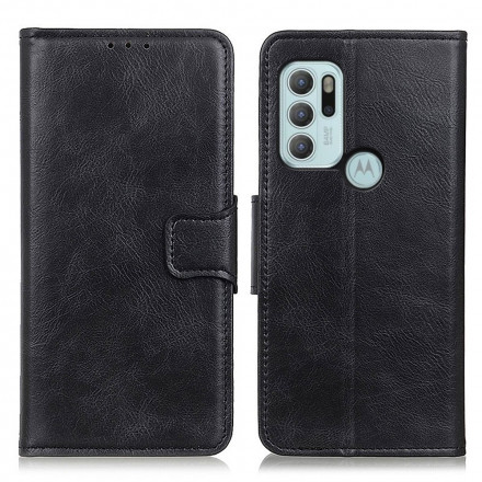 Housse Motorola G60s Effet Cuir Fermoir Réversible Housse Motorola G60s Effet Cuir Fermoir Réversible