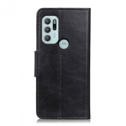 Housse Motorola G60s Effet Cuir Fermoir Réversible Housse Motorola G60s Effet Cuir Fermoir Réversible