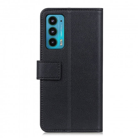 Housse Motorola Edge 20 Effet Cuir Classique Housse Motorola Edge 20 Effet Cuir Classique