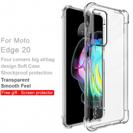 Coque Motorola Edge 20 Transparente avec Film Écran IMAK Coque Motorola Edge 20 Transparente avec Film Écran IMAK