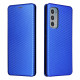 Flip Cover Motorola Edge 20 Silicone Carbone Coloré Flip Cover Motorola Edge 20 Silicone Carbone Coloré
