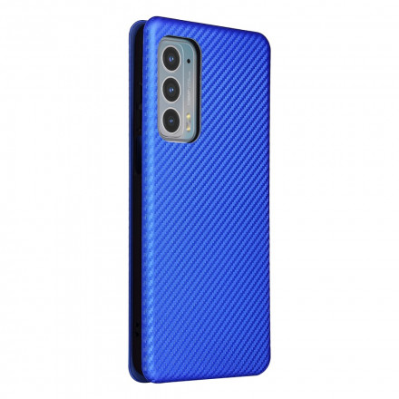 Flip Cover Motorola Edge 20 Silicone Carbone Coloré Flip Cover Motorola Edge 20 Silicone Carbone Coloré