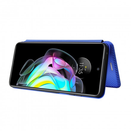 Flip Cover Motorola Edge 20 Silicone Carbone Coloré Flip Cover Motorola Edge 20 Silicone Carbone Coloré