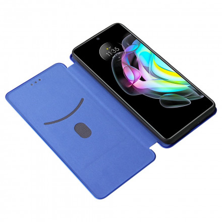 Flip Cover Motorola Edge 20 Silicone Carbone Coloré Flip Cover Motorola Edge 20 Silicone Carbone Coloré