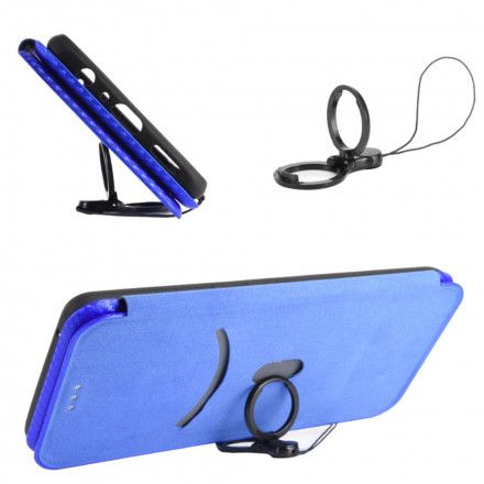 Flip Cover Motorola Edge 20 Silicone Carbone Coloré Flip Cover Motorola Edge 20 Silicone Carbone Coloré