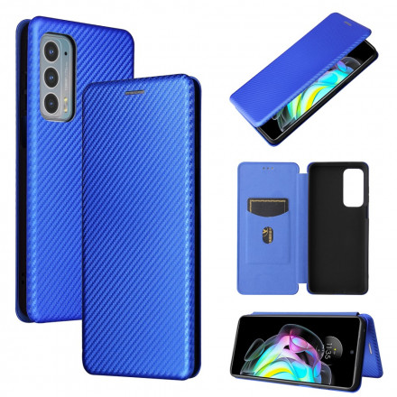 Flip Cover Motorola Edge 20 Silicone Carbone Coloré Flip Cover Motorola Edge 20 Silicone Carbone Coloré