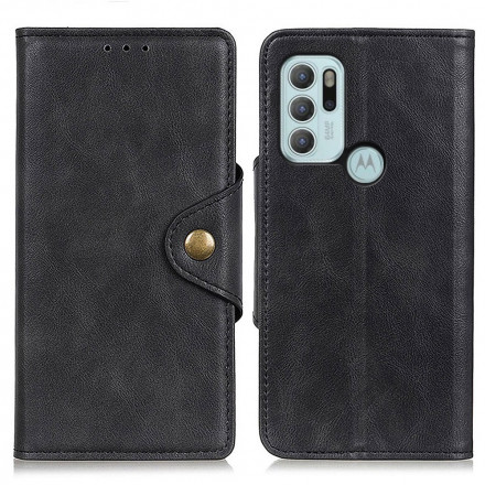Housse Motorola G60s Simili Cuir Bouton Housse Motorola G60s Simili Cuir Bouton