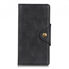 Housse Motorola G60s Simili Cuir Bouton