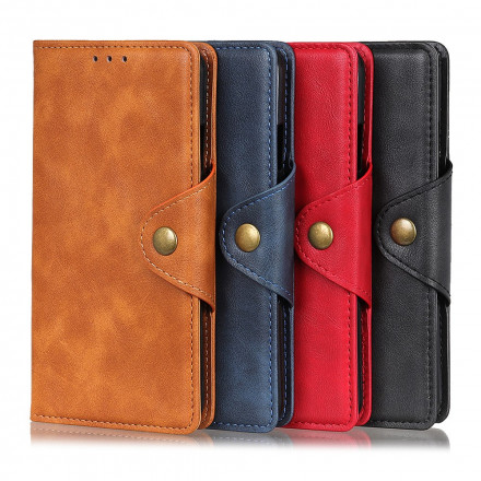 Housse Motorola G60s Simili Cuir Bouton Housse Motorola G60s Simili Cuir Bouton
