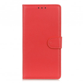 Housse Motorola G60s Simili Cuir Litchi Traditionnel