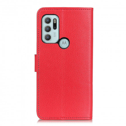 Housse Motorola G60s Simili Cuir Litchi Traditionnel Housse Motorola G60s Simili Cuir Litchi Traditionnel