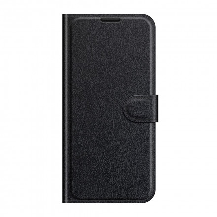 Housse Motorola Edge 20 Effet Litchi Classique Housse Motorola Edge 20 Effet Litchi Classique