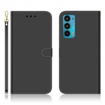Housse Motorola Edge 20 Simili Cuir Couverture Miroir Housse Motorola Edge 20 Simili Cuir Couverture Miroir