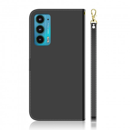 Housse Motorola Edge 20 Simili Cuir Couverture Miroir Housse Motorola Edge 20 Simili Cuir Couverture Miroir