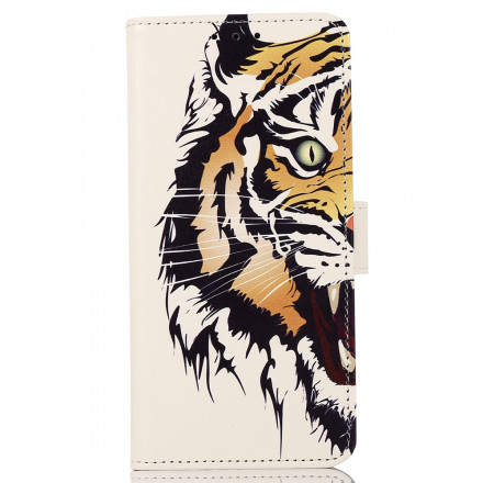 Housse Motorola Edge 20 Pro Tigre Féroce Housse Motorola Edge 20 Pro Tigre Féroce