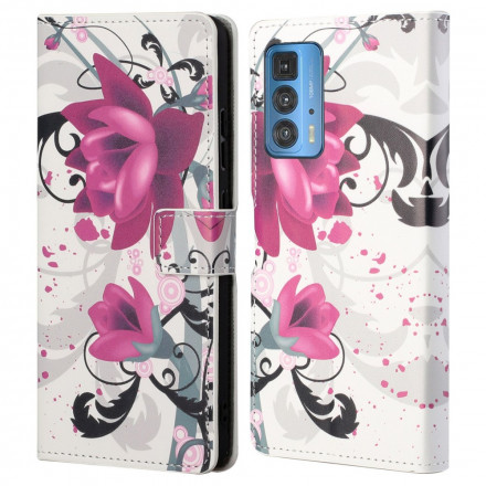 Housse Motorola Edge 20 Pro Tropical Flowers Housse Motorola Edge 20 Pro Tropical Flowers