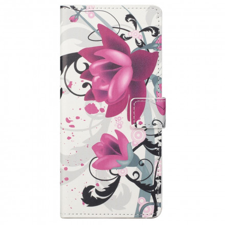 Housse Motorola Edge 20 Pro Tropical Flowers Housse Motorola Edge 20 Pro Tropical Flowers