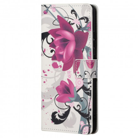 Housse Motorola Edge 20 Pro Tropical Flowers Housse Motorola Edge 20 Pro Tropical Flowers