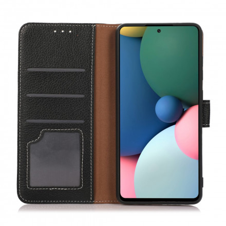 Housse Motorola G60s Litchi Coutures Apparentes Housse Motorola G60s Litchi Coutures Apparentes