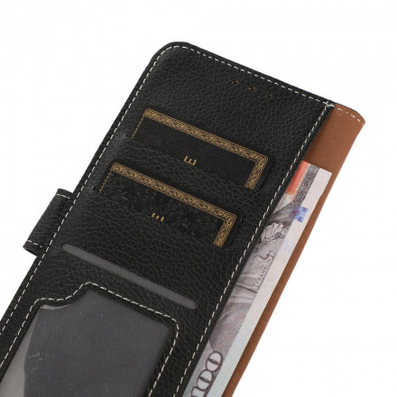 Housse Motorola G60s Litchi Coutures Apparentes Housse Motorola G60s Litchi Coutures Apparentes