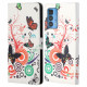 Housse Motorola Edge 20 Pro Papillons et Fleurs Housse Motorola Edge 20 Pro Papillons et Fleurs