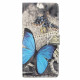 Housse Motorola Edge 20 Pro Papillon Bleu