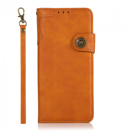 Housse Motorola G60s Simili Cuir Bouton KHAZNEH Housse Motorola G60s Simili Cuir Bouton KHAZNEH