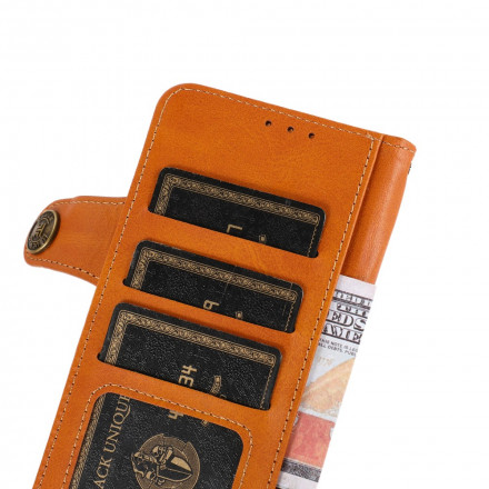 Housse Motorola G60s Simili Cuir Bouton KHAZNEH Housse Motorola G60s Simili Cuir Bouton KHAZNEH