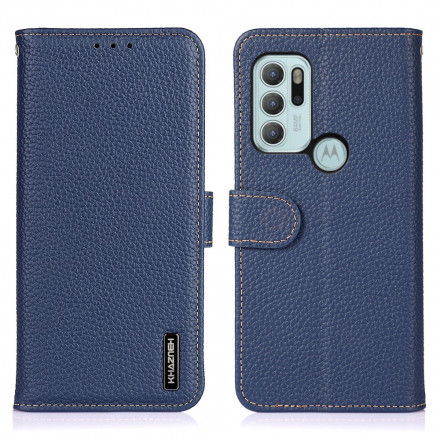 Housse Moto G60s Cuir Litchi KHAZNEH Housse Moto G60s Cuir Litchi KHAZNEH