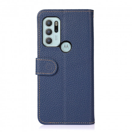 Housse Moto G60s Cuir Litchi KHAZNEH Housse Moto G60s Cuir Litchi KHAZNEH
