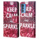 Housse Motorola Edge 20 Pro Keep Calm and Sparkle Housse Motorola Edge 20 Pro Keep Calm and Sparkle