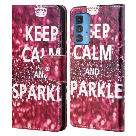 Housse Motorola Edge 20 Pro Keep Calm and Sparkle Housse Motorola Edge 20 Pro Keep Calm and Sparkle