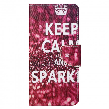 Housse Motorola Edge 20 Pro Keep Calm and Sparkle Housse Motorola Edge 20 Pro Keep Calm and Sparkle