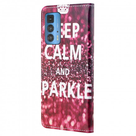 Housse Motorola Edge 20 Pro Keep Calm and Sparkle Housse Motorola Edge 20 Pro Keep Calm and Sparkle
