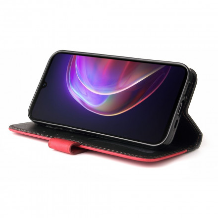 Housse Vivo V21 5G Simili Cuir Bicolore Coloré Housse Vivo V21 5G Simili Cuir Bicolore Coloré