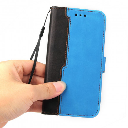 Housse Vivo V21 5G Simili Cuir Bicolore Coloré Housse Vivo V21 5G Simili Cuir Bicolore Coloré